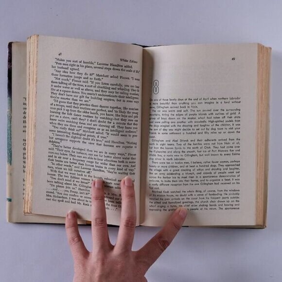 1972 White Eskimo Hardcover Book w/DJ, Horwood Canadian Novel Labrador - Picture 7 of 9